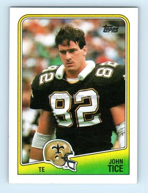 1988 Topps #59 John Tice New Orleans Saints Rookie Card