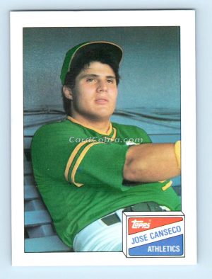 1988 Topps Bazooka #3 Jose Canseco Oakland Athletics