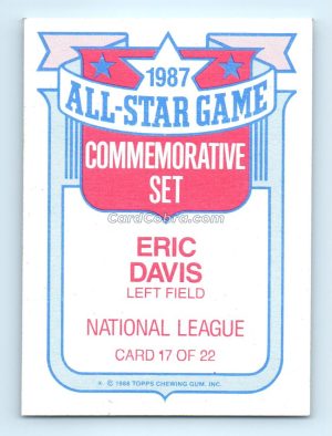 1988 Topps Glossy All-Stars #17 Eric Davis Cincinnati Reds