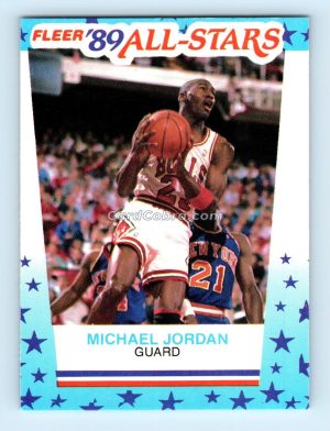 1989 Fleer Stickers #3 Michael Jordan Chicago Bulls