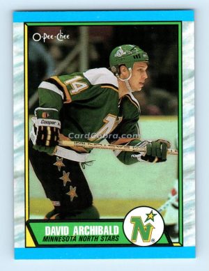 1989 O-Pee-Chee #10 Dave Archibald Minnesota North Stars