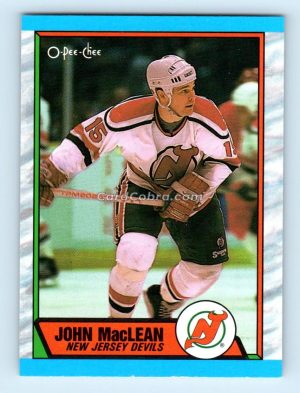 1989 O-Pee-Chee #102 John MacLean New Jersey Devils