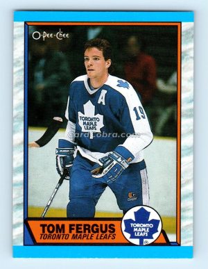 1989 O-Pee-Chee #103 Tom Fergus Toronto Maple Leafs