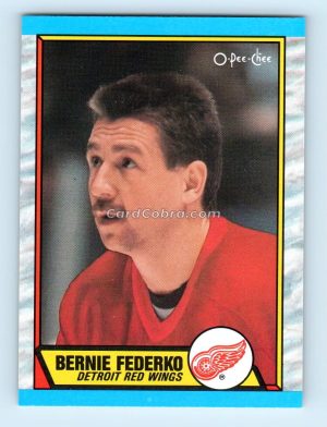 1989 O-Pee-Chee #107 Bernie Federko Detroit Red Wings