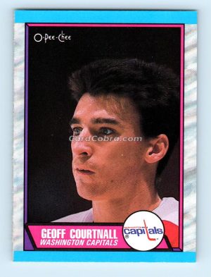 1989 O-Pee-Chee #111 Geoff Courtnall Washington Capitals Rookie Card