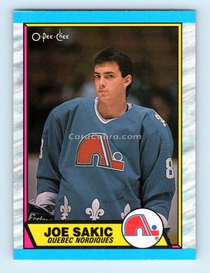 1989 O-Pee-Chee #113 Joe Sakic Quebec Nordiques Rookie Card