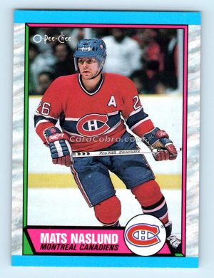 1989 O-Pee-Chee #118 Mats Naslund Montreal Canadiens