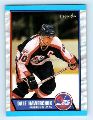 1989 O-Pee-Chee #122 Dale Hawerchuk Winnipeg Jets