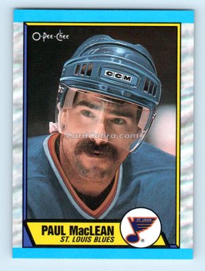 1989 O-Pee-Chee #129 Paul MacLean St. Louis Blues