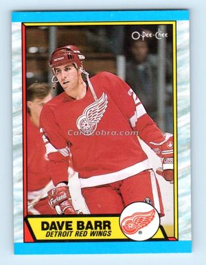 1989 O-Pee-Chee #13 Dave Barr Detroit Red Wings