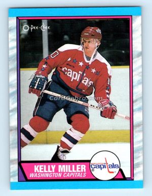 1989 O-Pee-Chee #131 Kelly Miller Washington Capitals