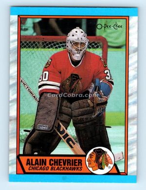 1989 O-Pee-Chee #132 Alain Chevrier Chicago Blackhawks