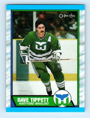 1989 O-Pee-Chee #134 Dave Tippett Hartford Whalers