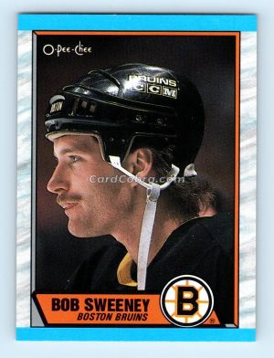 1989 O-Pee-Chee #135 Bob Sweeney Boston Bruins