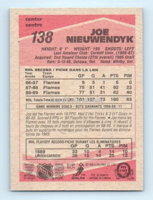 1989 O-Pee-Chee #138 Joe Nieuwendyk Calgary Flames