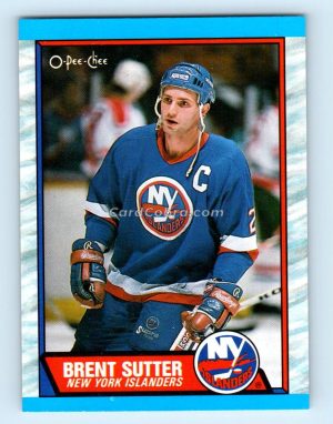 1989 O-Pee-Chee #14 Brent Sutter New York Islanders