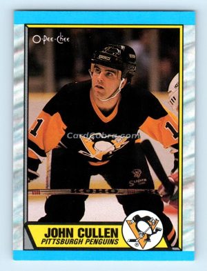 1989 O-Pee-Chee #145 John Cullen Pittsburgh Penguins Rookie Card