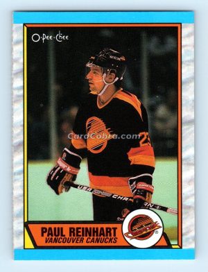 1989 O-Pee-Chee #148 Paul Reinhart Vancouver Canucks