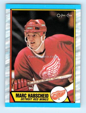 1989 O-Pee-Chee #151 Marc Habscheid Detroit Red Wings Rookie Card