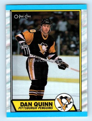 1989 O-Pee-Chee #152 Dan Quinn Pittsburgh Penguins