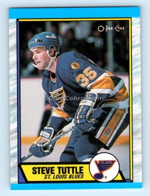 1989 O-Pee-Chee #157 Steve Tuttle St. Louis Blues Rookie Card