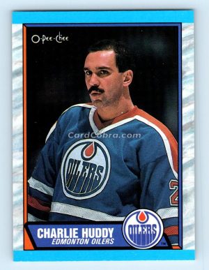 1989 O-Pee-Chee #158 Charlie Huddy Edmonton Oilers