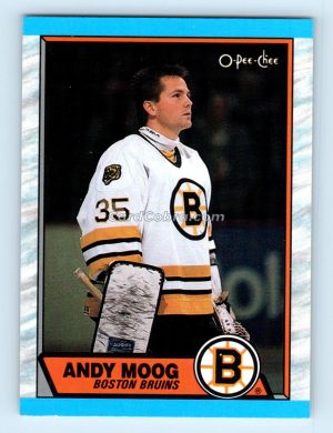 1989 O-Pee-Chee #160 Andy Moog Boston Bruins