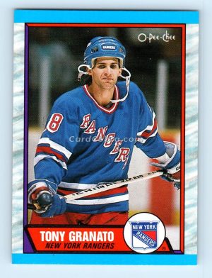 1989 O-Pee-Chee #161 Tony Granato New York Rangers Rookie Card