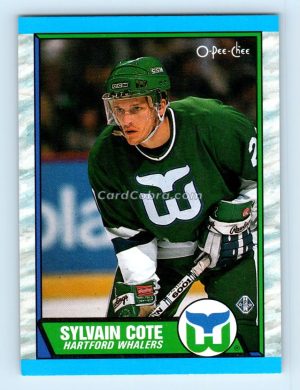 1989 O-Pee-Chee #162 Sylvain Cote Hartford Whalers Rookie Card