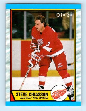 1989 O-Pee-Chee #164 Steve Chiasson Detroit Red Wings Rookie Card