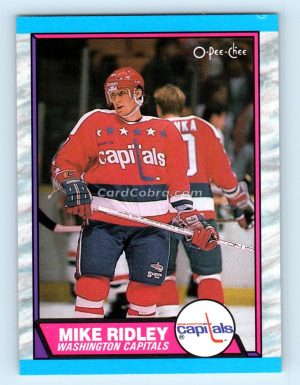 1989 O-Pee-Chee #165 Mike Ridley Washington Capitals