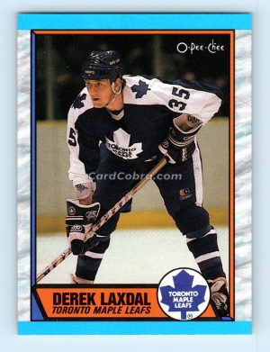 1989 O-Pee-Chee #169 Derek Laxdal Toronto Maple Leafs Rookie Card