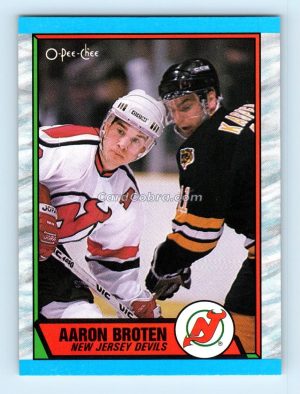 1989 O-Pee-Chee #180 Aaron Broten New Jersey Devils