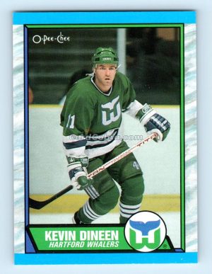 1989 O-Pee-Chee #20 Kevin Dineen Hartford Whalers