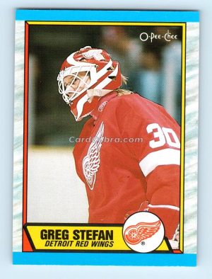 1989 O-Pee-Chee #23 Greg Stefan Detroit Red Wings