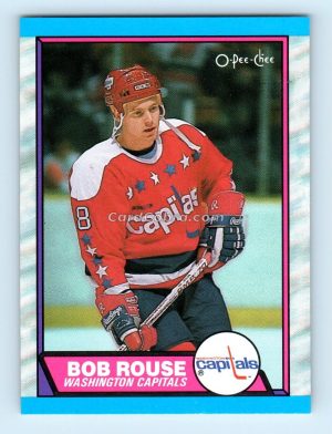 1989 O-Pee-Chee #26 Bob Rouse Washington Capitals Rookie Card