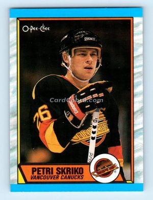 1989 O-Pee-Chee #33 Petri Skriko Vancouver Canucks