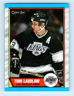 1989 O-Pee-Chee #34 Tom Laidlaw Los Angeles Kings