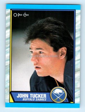 1989 O-Pee-Chee #37 John Tucker Buffalo Sabres