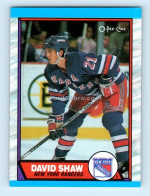 1989 O-Pee-Chee #39 David Shaw New York Rangers