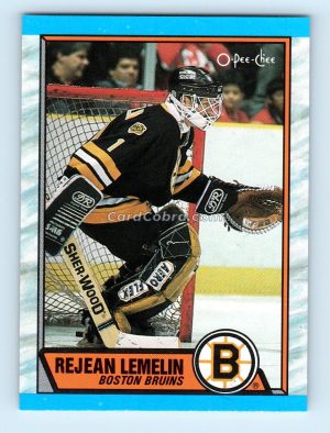 1989 O-Pee-Chee #40 Rejean Lemelin Boston Bruins