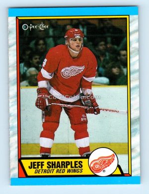 1989 O-Pee-Chee #42 Jeff Sharples Detroit Red Wings