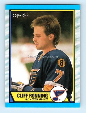 1989 O-Pee-Chee #45 Cliff Ronning St. Louis Blues Rookie Card