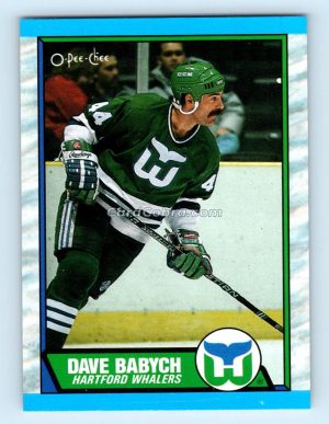 1989 O-Pee-Chee #46 Dave Babych Hartford Whalers