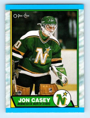 1989 O-Pee-Chee #48 Jon Casey Minnesota North Stars Rookie Card