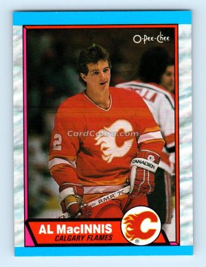 1989 O-Pee-Chee #49 Al MacInnis Calgary Flames