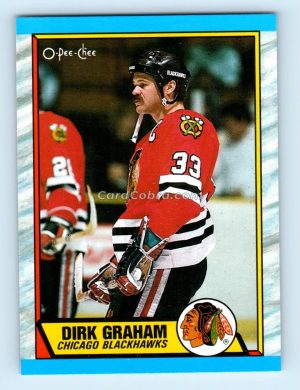 1989 O-Pee-Chee #52 Dirk Graham Chicago Blackhawks