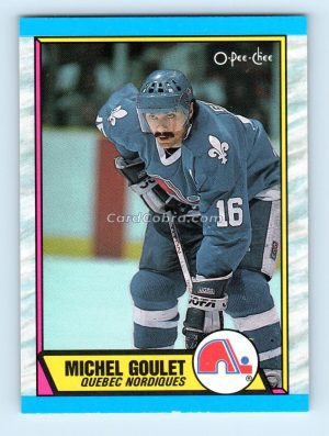 1989 O-Pee-Chee #57 Michel Goulet Quebec Nordiques