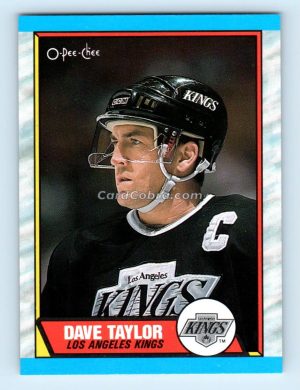 1989 O-Pee-Chee #58 Dave Taylor Los Angeles Kings