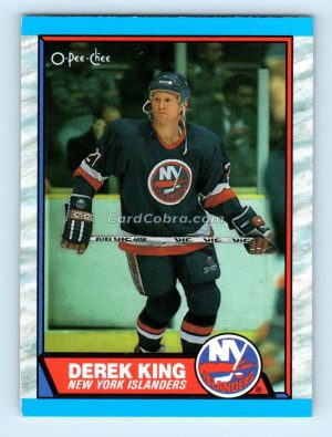 1989 O-Pee-Chee #6 Derek King New York Islanders Rookie Card